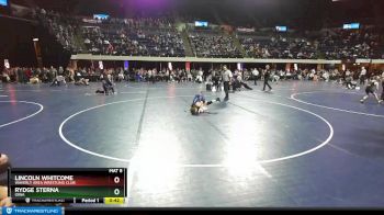 86 lbs Cons. Semi - Rydge Sterna, Iowa vs Lincoln Whitcome, Waverly Area Wrestling Club