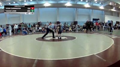 62 lbs Quarterfinal - Ryan Carrington, Powhatan Youth Wrestling Club vs Isaiah Lome, Great Bridge Wrestling Club