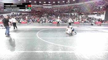 105 lbs Champ. Round 2 - Sterling Schanen, Ozaukee vs Kaden Armoto, Askren Wrestling Academy