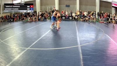 115 lbs Cons. Round 2 - Bentley Maddox, Idaho vs Anthony Flores, Idaho