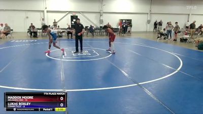 110 lbs Placement Matches (8 Team) - Maddox Moore, Oklahoma Red vs Lukas Boxley, Connecticut