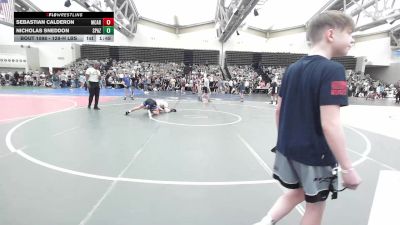 128-H lbs Round Of 64 - Sebastian Calderon, Mac Arthur vs Nicholas Sneddon, Spazz Wrestling