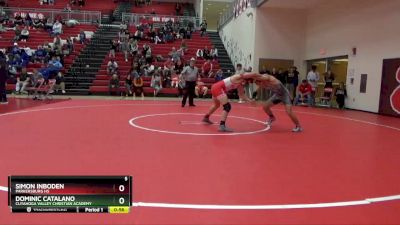 126 lbs Round 6 - Dominic Catalano, Cuyahoga Valley Christian Academy vs Simon Inboden, Parkersburg HS