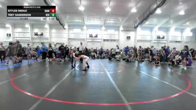 72 lbs 3rd Place - Styles Riehle, Brawler Elite-EL vs Trey Sanderson, Revival Orange-EL