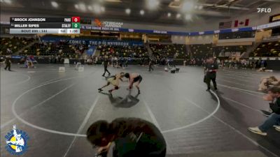 144 lbs Quarterfinal - Brock Johnson, Paola HS vs Miller Sipes, Staley