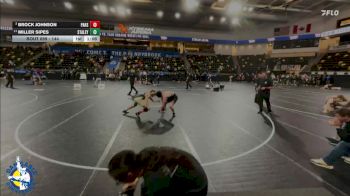 144 lbs Quarterfinal - Brock Johnson, Paola HS vs Miller Sipes, Staley