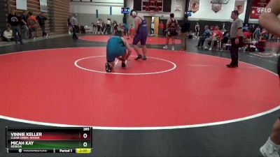 285 lbs Round 3 - Vinnie Keller, Clear Creek-Amana vs Micah Kay, Keokuk