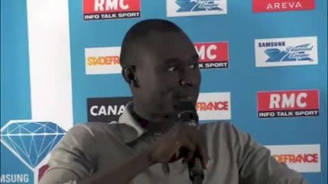 David Rudisha on his season thus far and altitude WR at 2012 Paris Diamond League - Meeting Areva