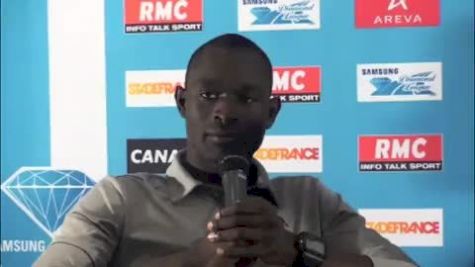 David Rudisha on whether WR can be broken without rabbit at 2012 Paris Diamond League - Meeting Areva