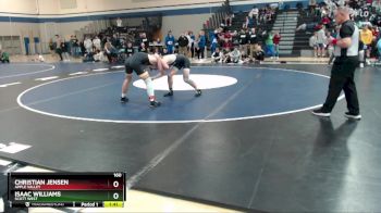 160 lbs Champ. Round 1 - Isaac Williams, Scott West vs Christian Jensen, Apple Valley