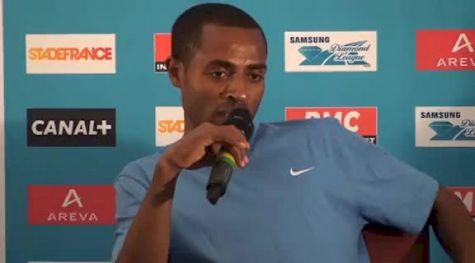 Kenenisa Bekele full press conference at 2012 Paris Diamond League - Meeting Areva