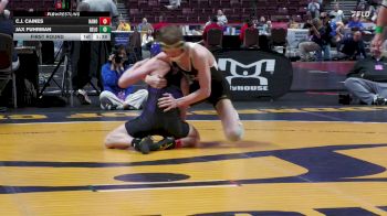 127 lbs First Round - C.J. Caines, Hanover Area vs Jax Fuhrman, Delone Catholic