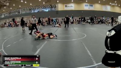 52 lbs Round 4 (6 Team) - Isaac Guastella, Brawler Elite vs Julia Kershisnik, Rangers WC