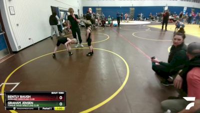 56 lbs 5th Place Match - Graham Jensen, Tongue River Wrestling Club vs Bently Baugh, Worland Wrestling Club