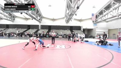 108-H lbs 2nd Place - Cayden Wadle, Yale Street vs Chris Amato, N/A