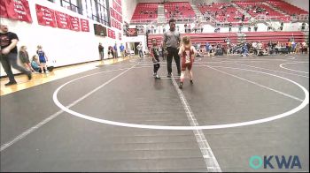43-46 lbs Semifinal - Amelia Mairel, Perry Wrestling Academy vs Alaina Bert, Del City Little League Wrestling