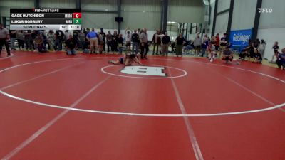 135 lbs Semifinal - Gage Hutchison, Mercersburg vs Lukas Norbury, Harrisburg