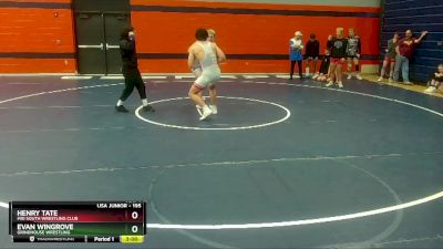 195 lbs Semifinal - Henry Tate, Mid South Wrestling Club vs Evan Wingrove, Grindhouse Wrestling