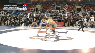 207 lbs Cons. Sub-semis - Isabella Lorenzana, California vs Kimura Segerson-Hutter, Wisconsin