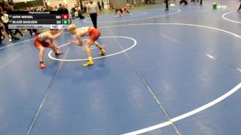 144 lbs Cons. Round 3 - Jatin Weigel, Norton Wrestling Club vs Blaze Barleen, Southern