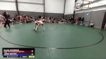 92 lbs Round 4 - Elijah Governor, South West Washington Wrestling Club vs Jaden Nguyen, Ono Kine Wrestling Club
