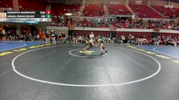 130 lbs Round 5 - Placement (4 Team) - Ariana Criado-Silvar, Lubbock vs Samantha Marmolejo, Amarillo Tascosa