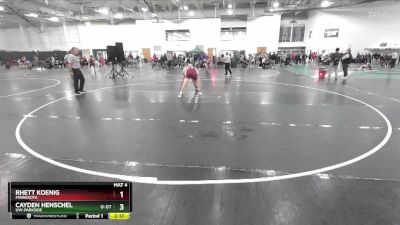 141 lbs Semifinal - Cayden Henschel, UW-Parkside vs Rhett Koenig, Minnesota