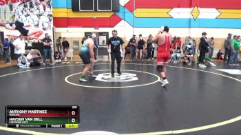 215 lbs Cons. Semi - Hayden Van Dell, Cheyenne East vs Anthony Martinez, Rawlins