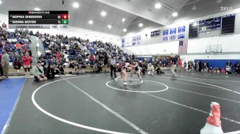 135 lbs Champ. Round 3 - Sienna Moyer, Yorba Linda vs Sophia Gheddissi, San Clemente