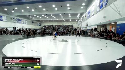 63 lbs Champ. Round 1 - Ezekiel Archuleta, Monster Garage vs Colton Gibeau, OC RTC/Fountain Valley HS