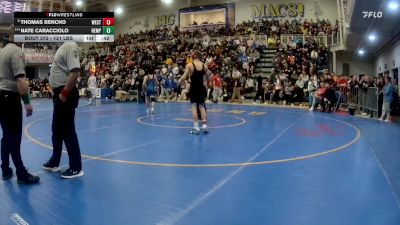 121 lbs 3rd Place - Thomas Bencho, West Allegheny vs Nate Caracciolo, Hempfield Area