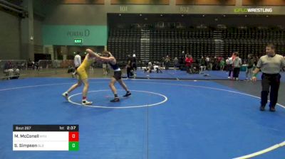 133 lbs Round Of 16 - Mark McConell, Wyoming vs Steven Simpson, Old Dominion