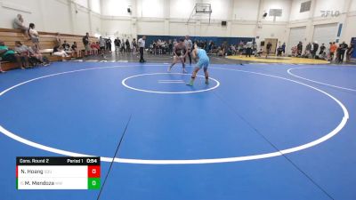 120 lbs Cons. Round 2 - Maximo Mendoza, Wright WA vs Nathan Hoang, SQUAD