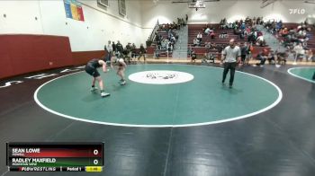 126 lbs Cons. Round 4 - Radley Maxfield, Mountain View vs Sean Lowe, Powell