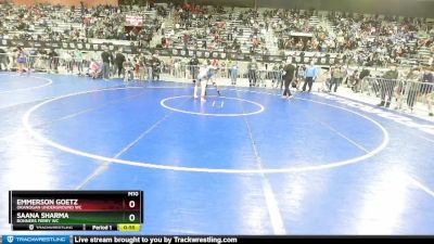 120-123 lbs Cons. Round 1 - Saana Sharma, Bonners Ferry WC vs Emmerson Goetz, Okanogan Underground WC