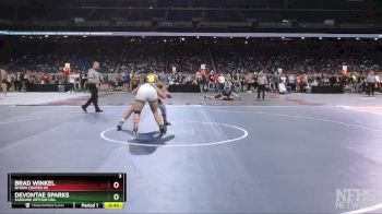 D1-190 lbs Cons. Round 2 - Brad Winkel, Byron Center HS vs Devontae Sparks, Saginaw Arthur Hill