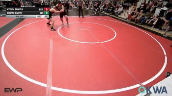 160-HWT lbs Rr Rnd 2 - Ayden Travis, Muskogee Rougher Youth Wrestling vs Chevy Smith, Gravette Wrestling Club