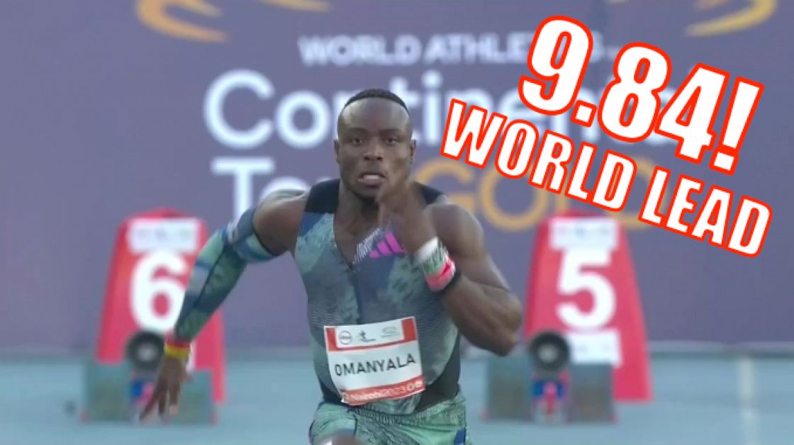 Ferdinand Omanyala WORLD LEAD 9.84 Into A Headwind