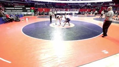 3A 120 lbs Cons. Round 3 - Jonathon Marquez, Gurnee (Warren) vs Jamiel Castleberry, Oak Park (O.P.-River Forest)