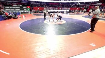 3A 120 lbs Cons. Round 3 - Jonathon Marquez, Gurnee (Warren) vs Jamiel Castleberry, Oak Park (O.P.-River Forest)