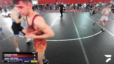 132 lbs Cons. Round 3 - Pheonix Heise, Wisconsin vs Noah Moltzan, Victory School Of Wrestling