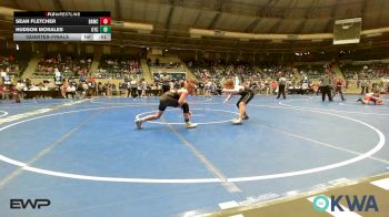 120 lbs Quarterfinal - Sean Fletcher, Broken Arrow Wrestling Club vs Hudson Morales, Owasso Takedown Club