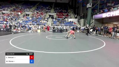 138 lbs Cons 64 #1 - Caleb Wetzel, Ohio vs Wylie Stone, Idaho