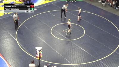 96 lbs Consi Of 4 - Dylan Deck, Hatboro Horsham vs Riley Crandall, Faith Christian Academy