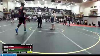 250 lbs Cons. Round 1 - Jayce Dozier, Indiana vs Aiden Zigler, Indiana