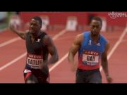 Tyson Gay chases down Gatlin for 100m win - from Universal Sports
