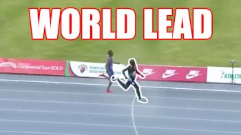 Emmanuel Wanyonyi Runs Massive WORLD LEAD 1:43 800m