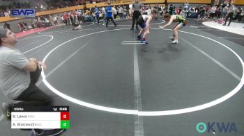 100 lbs Rr Rnd 2 - Braxton Lewis, Noble Takedown Club vs Addison Starcevich, Norman Grappling Club