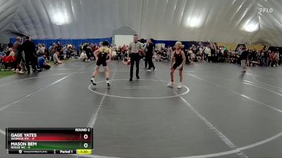 72 lbs Round 2 (8 Team) - Mason Bem, Rogue WC vs Gage Yates, Warrior RTC