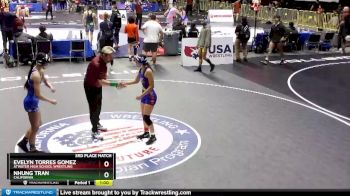 100 lbs 3rd Place Match - Nhung Tran, California vs Evelyn Torres Gomez, Atwater High School Wrestling